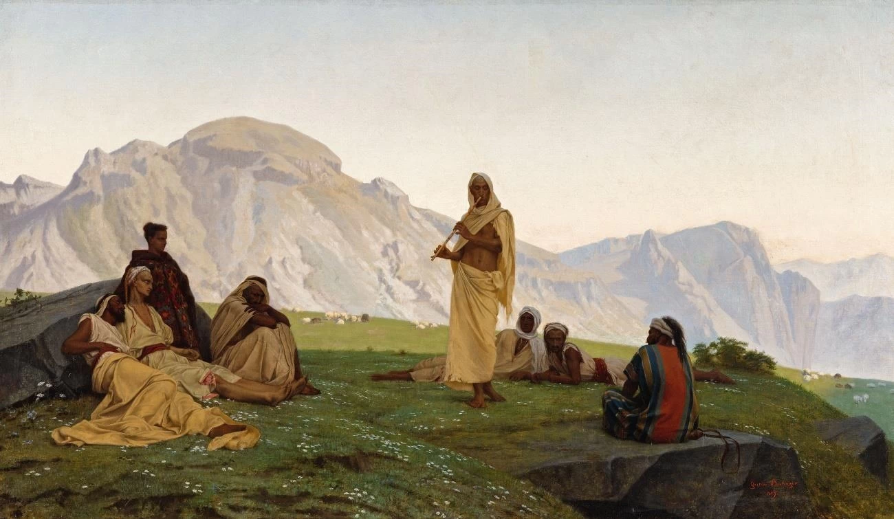 Un musicista beduino, 1859